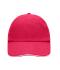 Unisex 6 Panel Raver Sandwich Cap Roze/wit 7691