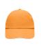 Unisex 6 Panel Raver Sandwich Cap Orange/white 7691