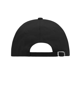 Unisex 6 Panel Raver Sandwich Cap Zwart/wit 7691