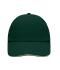 Unisex 6 Panel Raver Sandwich Cap Donkergroen/beige 7691