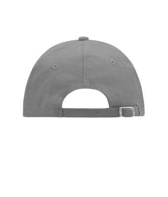 Unisex 6 Panel Raver Sandwich Cap Donkergrijs/wit 7691