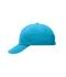 Unisex 6 Panel Raver Sandwich Cap Turquoise/wit 7691