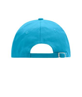 Unisex 6 Panel Raver Sandwich Cap Turquoise/wit 7691