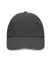 Unisex 6 Panel Raver Sandwich Cap Grafiet/aqua 7691