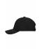 Unisex 6 Panel Outdoor-Sports-Cap Zwart 7692