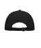 Unisex 6 Panel Outdoor-Sports-Cap Zwart 7692