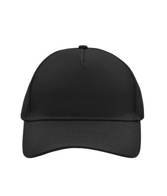 Unisex 5 Panel Cap Black 7693