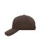 Unisex 5 Panel Cap Dark-brown 7693