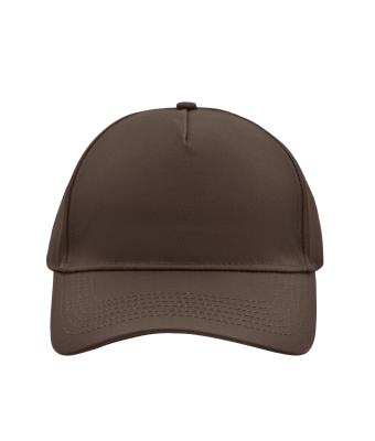 Unisex 5 Panel Cap Dark-brown 7693