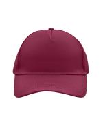 Unisex 5 Panel Cap Dieprood 7693