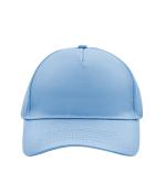 Unisex 5 Panel Cap Lichtblauw 7693