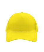Unisex 5 Panel Cap Zon-geel 7693