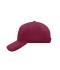Unisex 5 Panel Cap Dieprood 7693