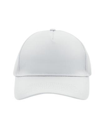Unisex 5 Panel Cap White 7693