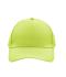 Unisexe Casquette 5 panneaux Vert-anis 7693