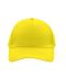Unisexe Casquette 5 panneaux Jaune-soleil 7693