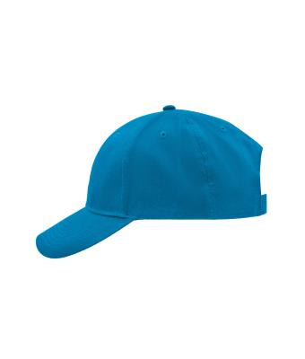Unisex Brushed 6 Panel Cap Turquoise 7694