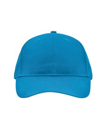 Unisex Brushed 6 Panel Cap Turquoise 7694