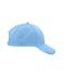 Unisex Brushed 6 Panel Cap Lichtblauw 7694