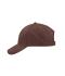 Unisex Brushed 6 Panel Cap Brown 7694