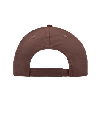 Unisex Brushed 6 Panel Cap Brown 7694