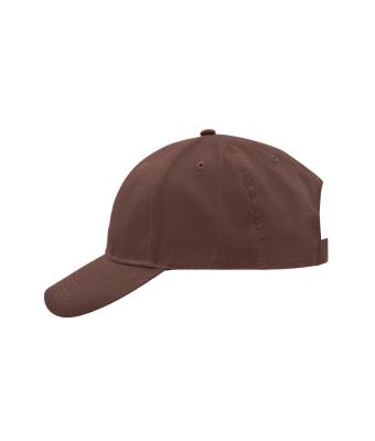 Unisex Brushed 6 Panel Cap Brown 7694