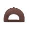 Unisex Brushed 6 Panel Cap Brown 7694