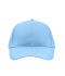 Unisex Brushed 6 Panel Cap Lichtblauw 7694