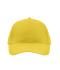 Unisex Brushed 6 Panel Cap Zon-geel 7694