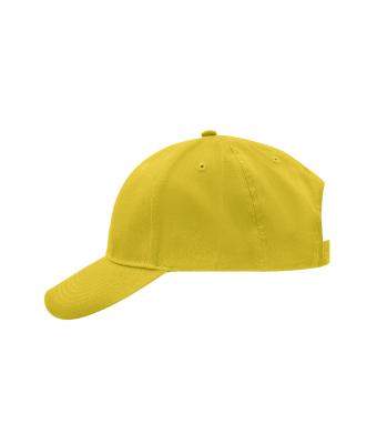 Unisex Brushed 6 Panel Cap Zon-geel 7694