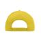 Unisex Brushed 6 Panel Cap Zon-geel 7694