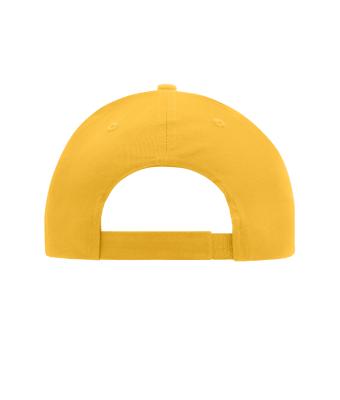 Unisex Brushed 6 Panel Cap Yellow 7694