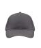 Unisex Brushed 6 Panel Cap Carbon 7694