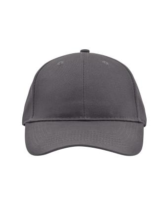 Unisex Brushed 6 Panel Cap Carbon 7694