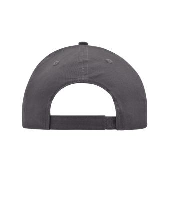 Unisex Brushed 6 Panel Cap Carbon 7694
