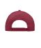 Unisex Brushed 6 Panel Cap Burgundy 7694