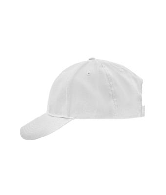 Unisex Brushed 6 Panel Cap White 7694
