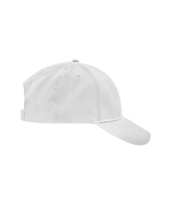 Unisex Brushed 6 Panel Cap White 7694