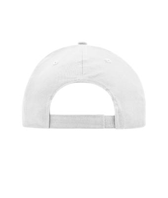 Unisex Brushed 6 Panel Cap White 7694