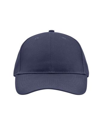 Unisexe Casquette 6 panneaux coton brossé Marine 7694