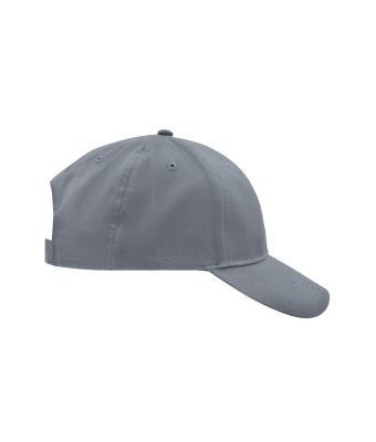 Unisexe Casquette 6 panneaux coton brossé Gris 7694