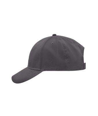 Unisexe Casquette 6 panneaux coton brossé Carbone 7694