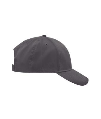 Unisexe Casquette 6 panneaux coton brossé Carbone 7694