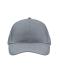 Unisexe Casquette 6 panneaux coton brossé Gris 7694