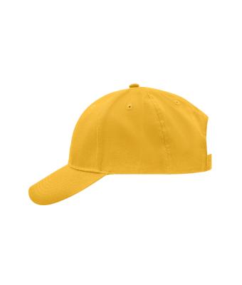 Unisexe Casquette 6 panneaux coton brossé Jaune 7694