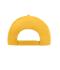 Unisexe Casquette 6 panneaux coton brossé Jaune 7694