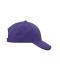 Unisexe Casquette 6 panneaux coton brossé Mauve 7694