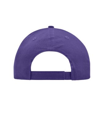 Unisexe Casquette 6 panneaux coton brossé Mauve 7694