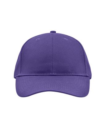 Unisexe Casquette 6 panneaux coton brossé Mauve 7694