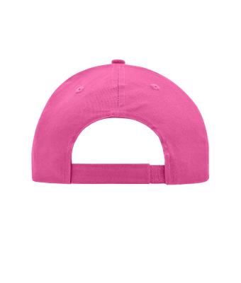 Unisexe Casquette 6 panneaux coton brossé Rose-vif 7694